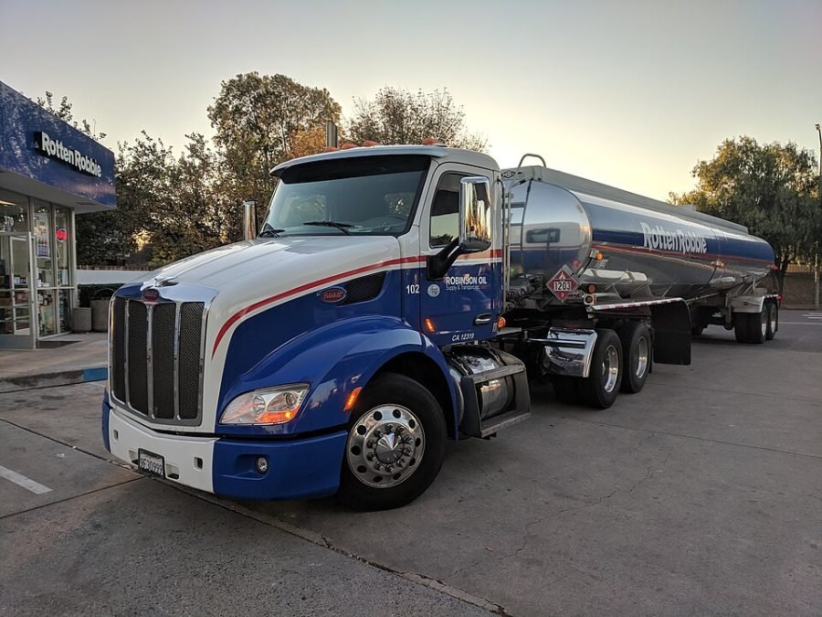 Oil or Gas Tanker Truck